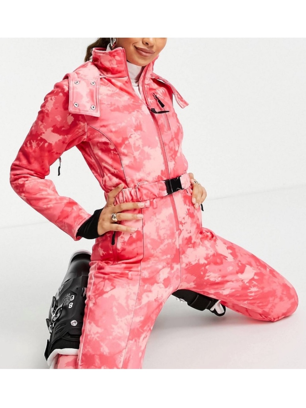 ASOS Ski Suit Pink Camo